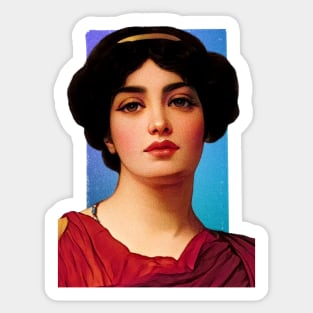 Greek Poet Sappho illustration Sticker